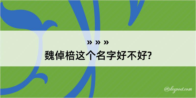 魏倬棓这个名字好不好?