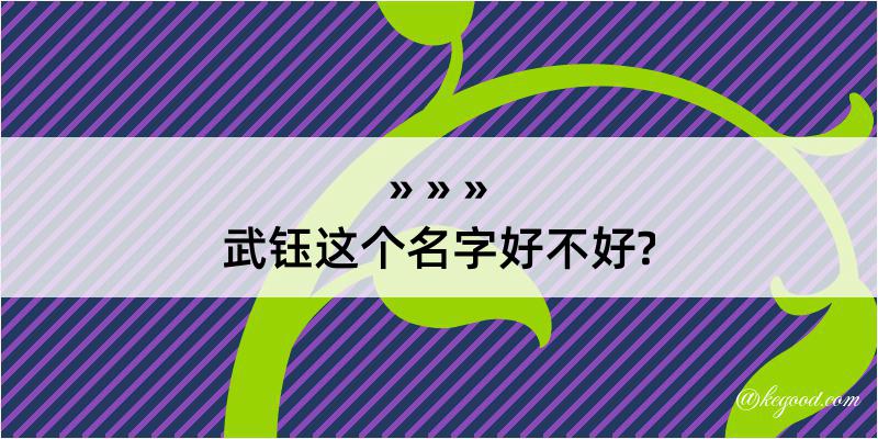 武钰这个名字好不好?