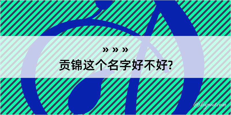 贡锦这个名字好不好?