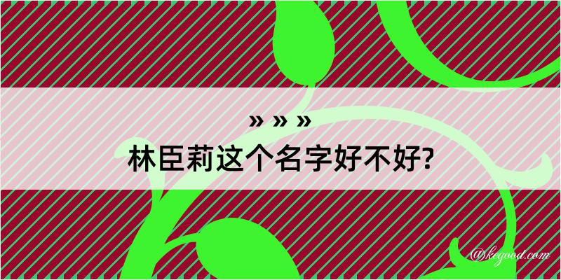 林臣莉这个名字好不好?