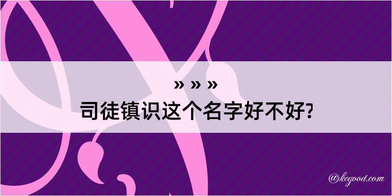 司徒镇识这个名字好不好?