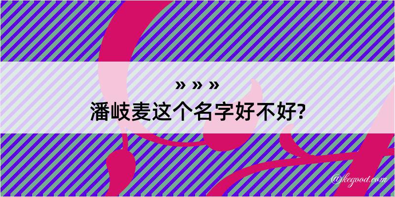 潘岐麦这个名字好不好?