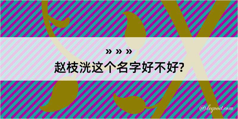 赵枝洸这个名字好不好?