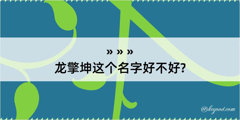 龙擎坤这个名字好不好?