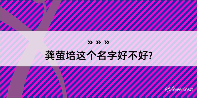 龚萤培这个名字好不好?