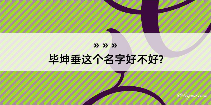 毕坤垂这个名字好不好?