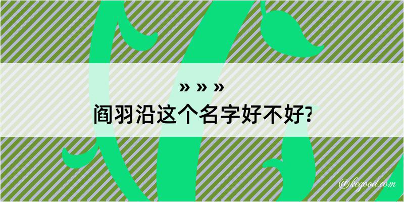 阎羽沿这个名字好不好?