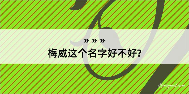 梅威这个名字好不好?