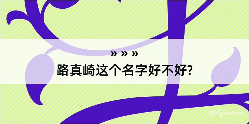 路真崎这个名字好不好?