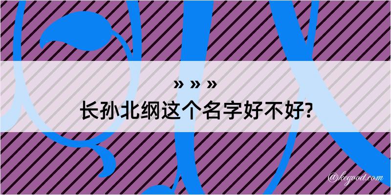 长孙北纲这个名字好不好?