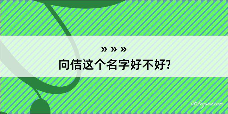 向佶这个名字好不好?