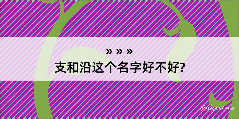 支和沿这个名字好不好?