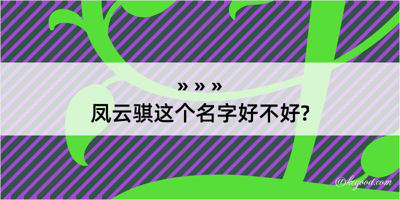 凤云骐这个名字好不好?