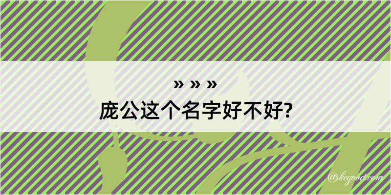 庞公这个名字好不好?