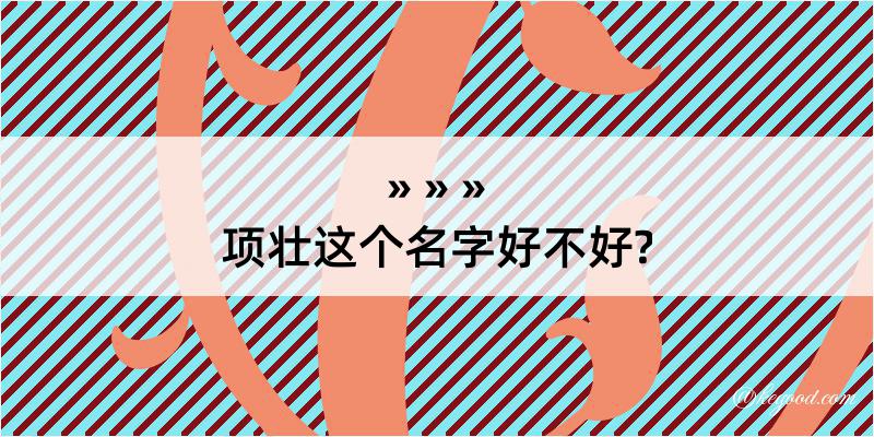 项壮这个名字好不好?