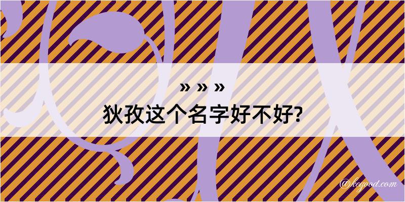 狄孜这个名字好不好?