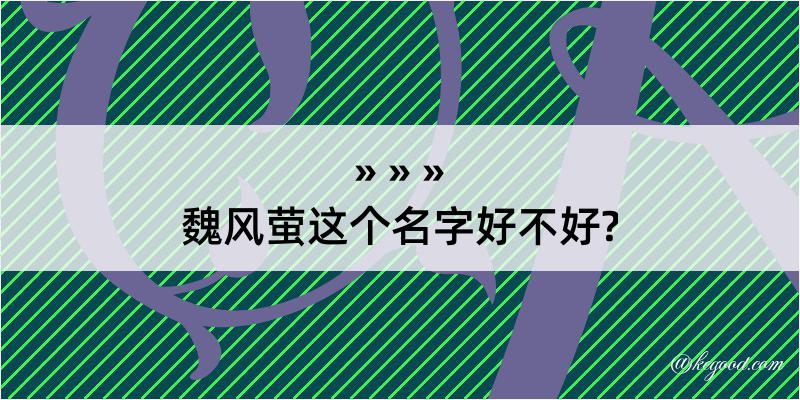 魏风萤这个名字好不好?