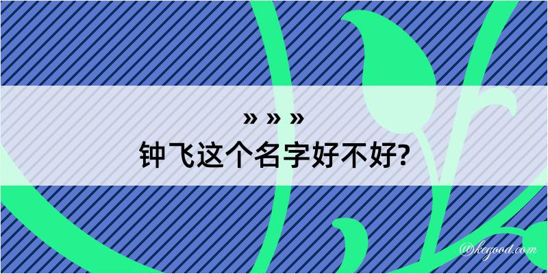 钟飞这个名字好不好?