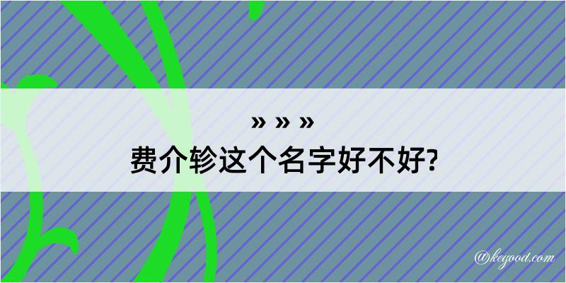 费介轸这个名字好不好?