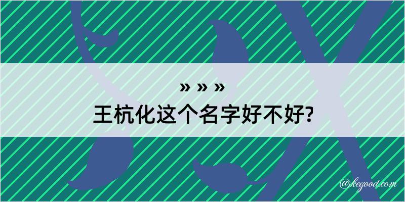 王杭化这个名字好不好?