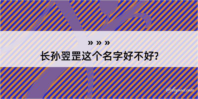 长孙翌罡这个名字好不好?