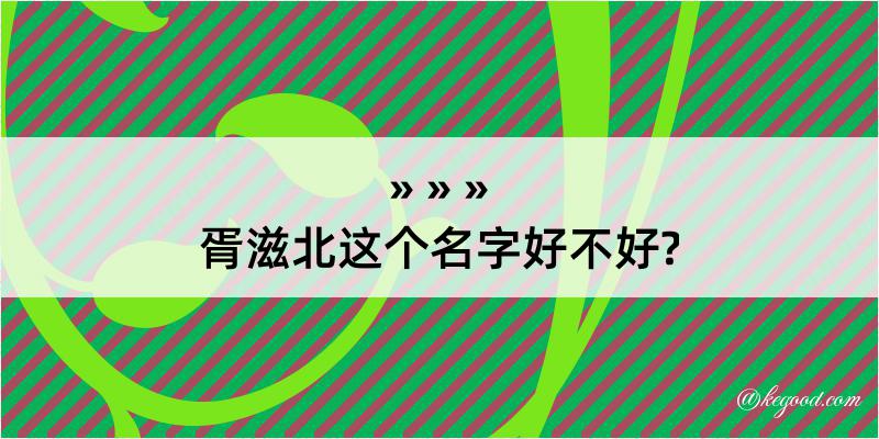 胥滋北这个名字好不好?