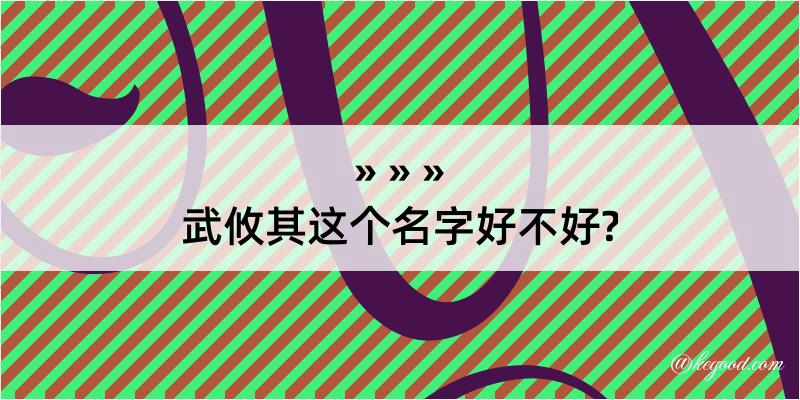 武攸其这个名字好不好?