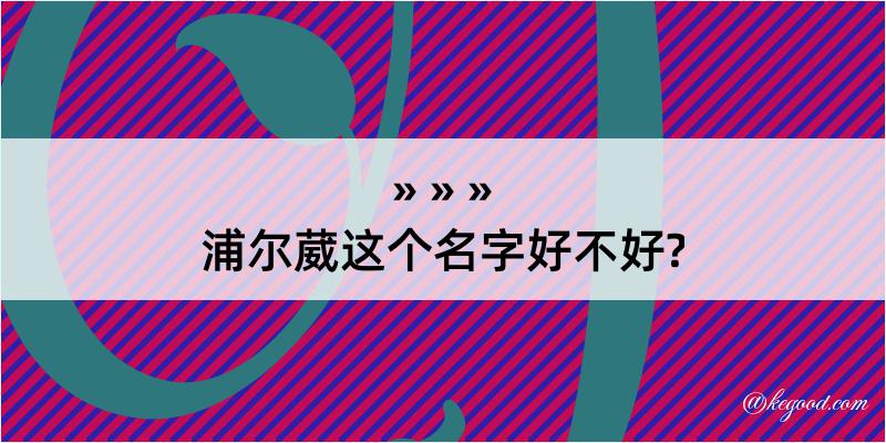 浦尔葳这个名字好不好?