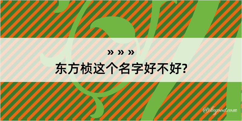 东方桢这个名字好不好?