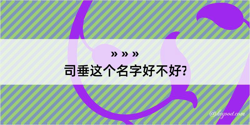 司垂这个名字好不好?