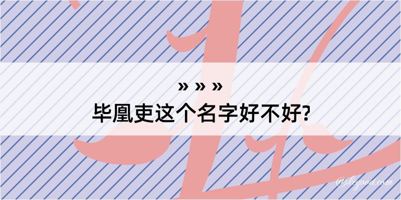 毕凰吏这个名字好不好?