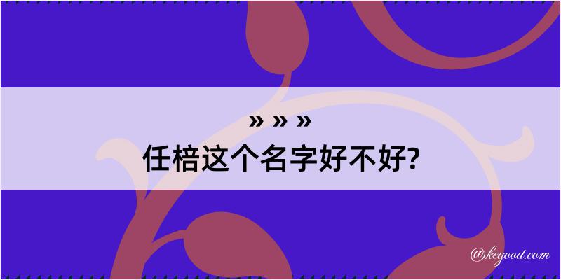 任棓这个名字好不好?