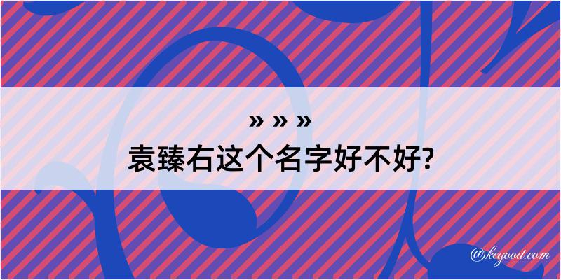 袁臻右这个名字好不好?