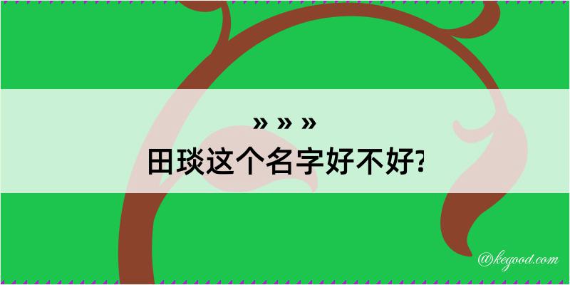 田琰这个名字好不好?