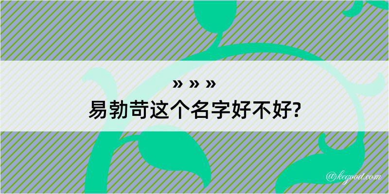 易勃苛这个名字好不好?