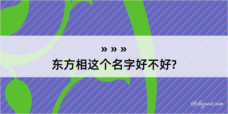 东方相这个名字好不好?