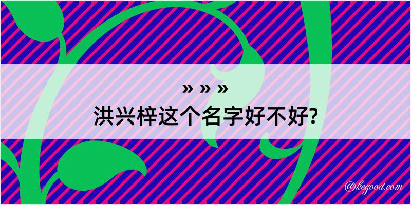 洪兴梓这个名字好不好?