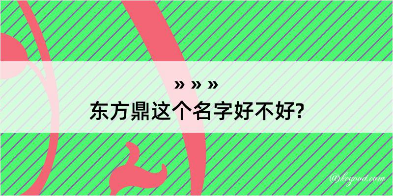 东方鼎这个名字好不好?