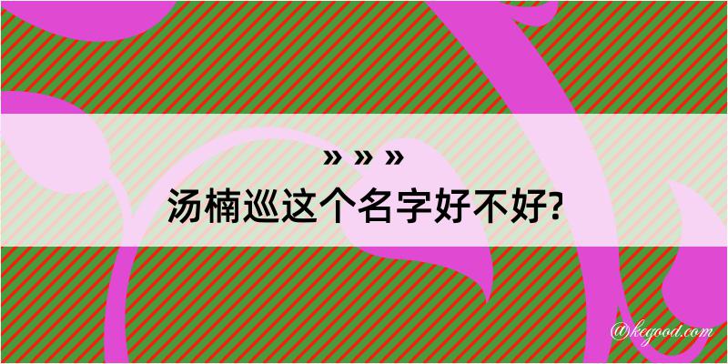 汤楠巡这个名字好不好?