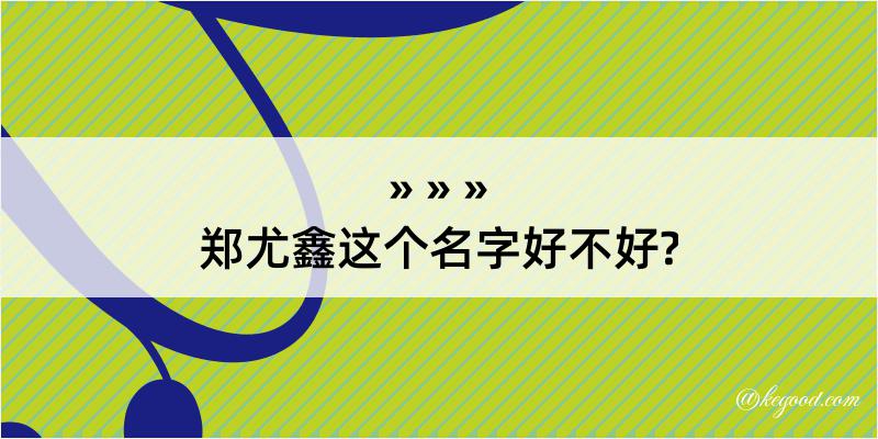 郑尤鑫这个名字好不好?