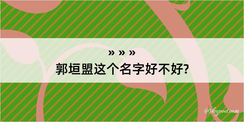 郭垣盟这个名字好不好?