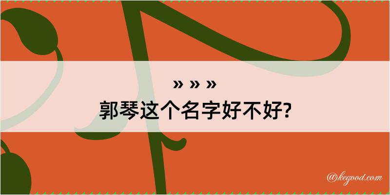 郭琴这个名字好不好?