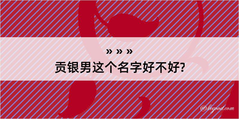 贡银男这个名字好不好?