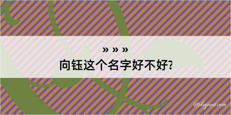 向钰这个名字好不好?