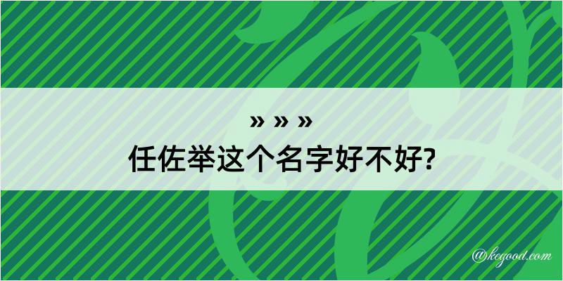 任佐举这个名字好不好?