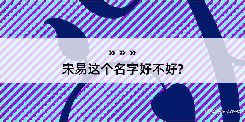 宋易这个名字好不好?