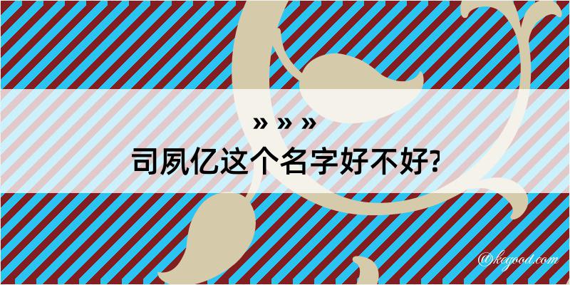 司夙亿这个名字好不好?