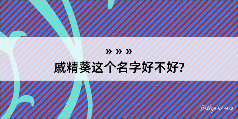 戚精葵这个名字好不好?