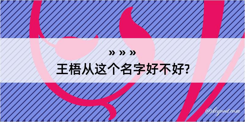 王梧从这个名字好不好?