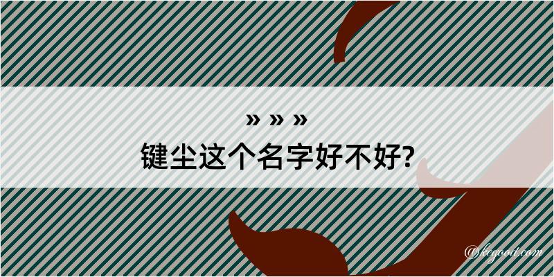 键尘这个名字好不好?